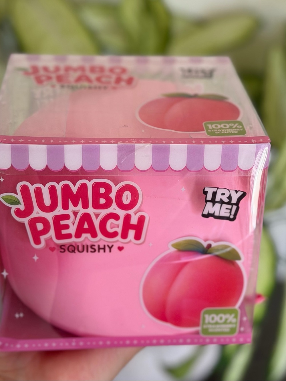Jumbo Peach Squishy - Pink